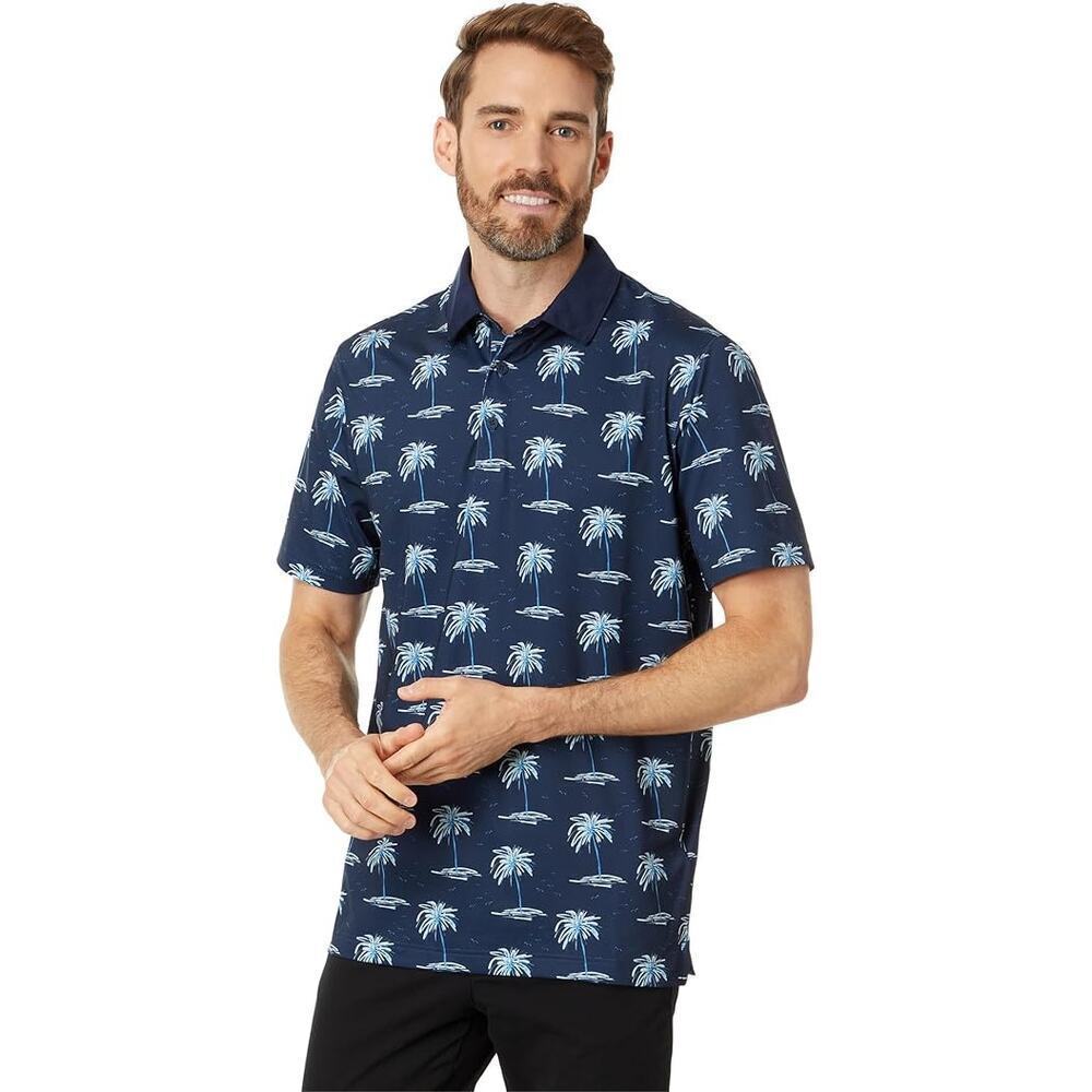 PUMA Men's Navy Blue MATTR Mirage Short Sleeves Polo Shirt Size XL